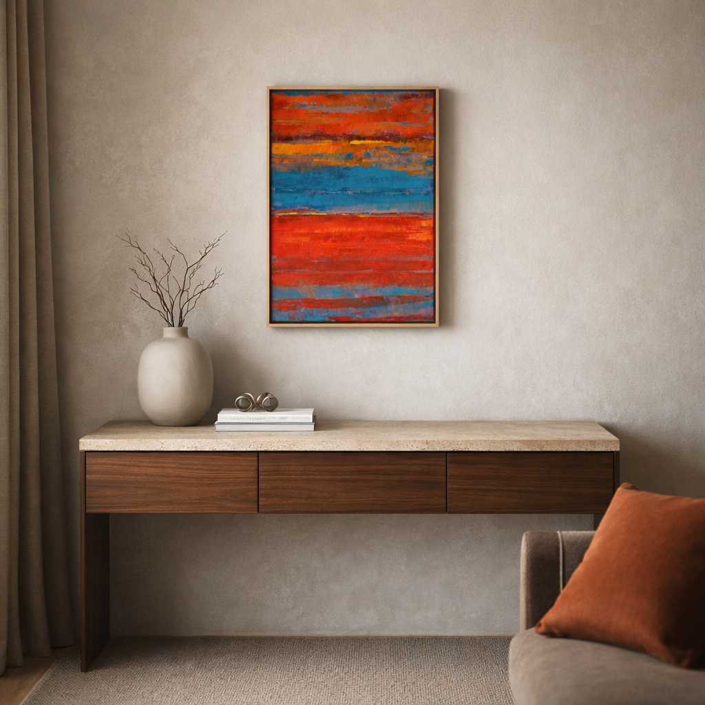 Red Fields| 30x40 cm